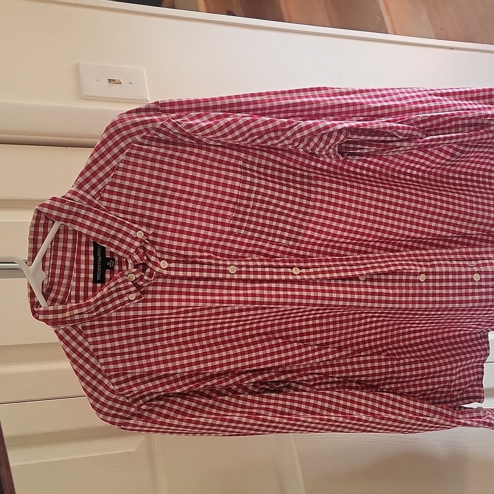 Tricots st Raphael Plaid dress shirt